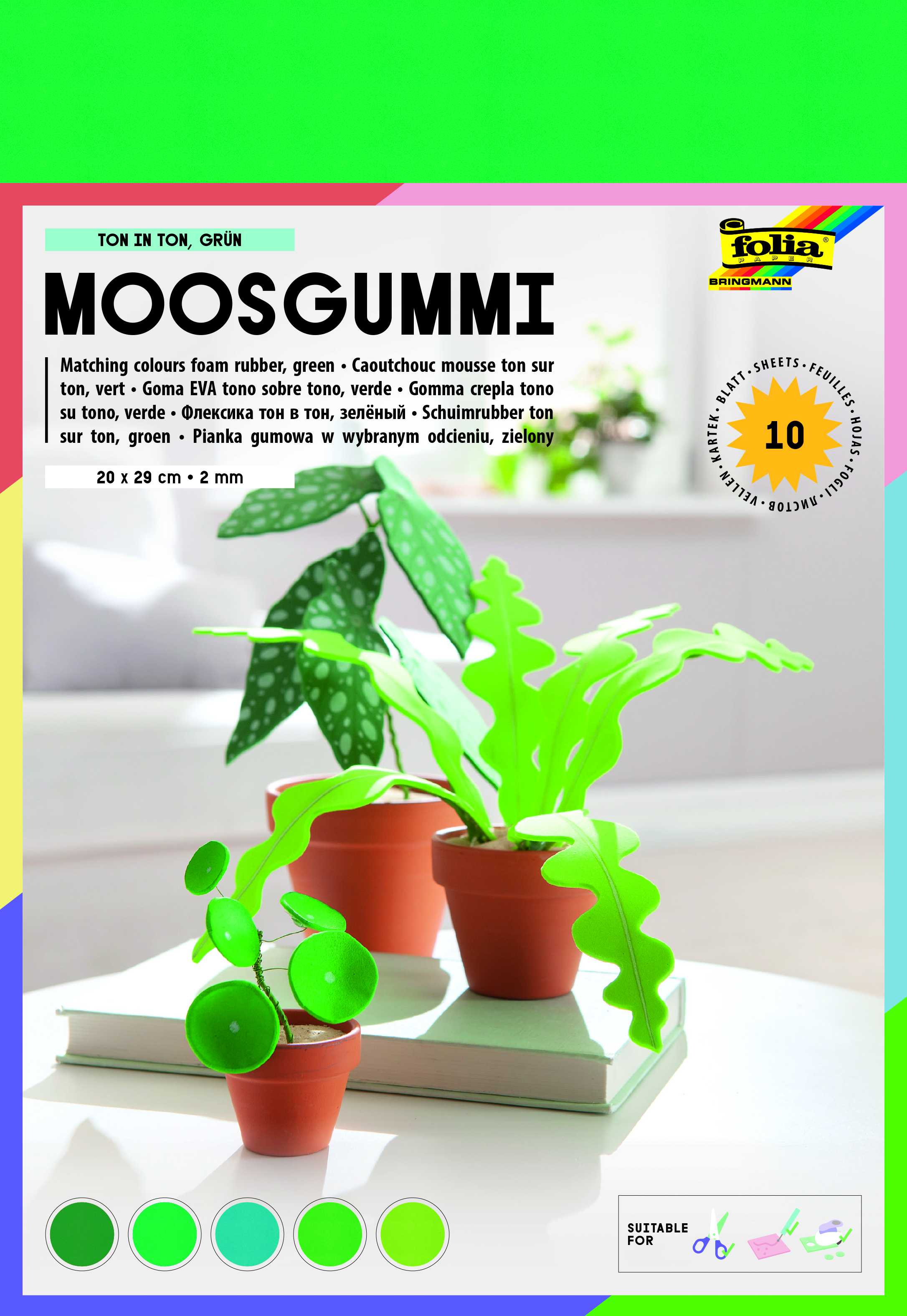 Moosgummi green